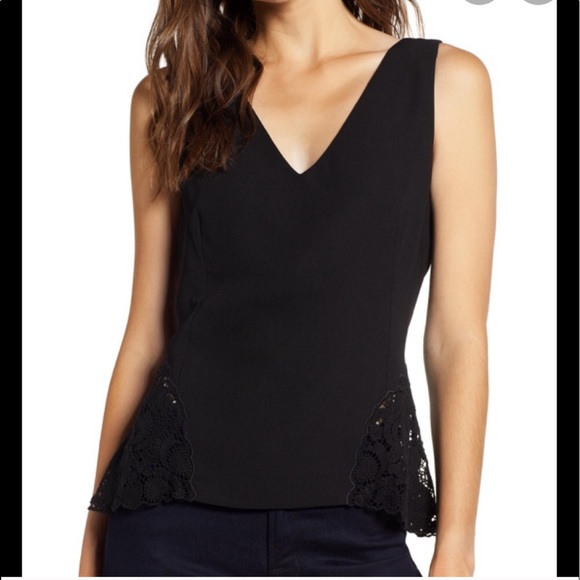 Peplum blouse w lace sides - Picture 8 of 8